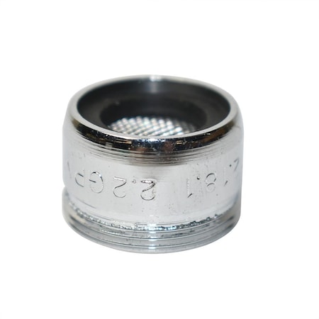 Thrifco Plumbing Small Male Aerator Size: 13/16 Inch, 27T, Lead Free Brass, 1. 4400179